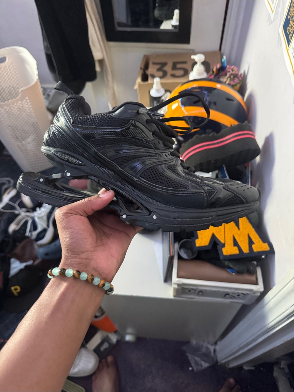 All-Black Men’s Athletic Trainer Shoe